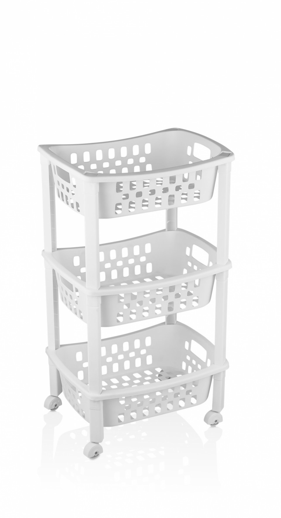 MULTI BASKET SLIDE-OUT RACK TROLLEY 3 LAYER